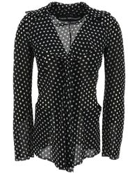 Junya Watanabe - Polka-Dot Sheer Shirt - Lyst