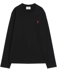 Ami Paris - Ami De Coeur Long-Sleeve T-Shirt - Lyst
