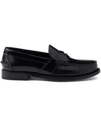 Prada - Loafer Aus Gebürstetem Leder - Lyst