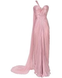 IRIS SERBAN - Kaya One-Shoulder Floral-Appliqué Maxi Dress - Lyst