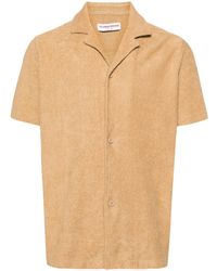 Orlebar Brown - Howell Towelling-Finish Shirt - Lyst