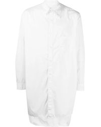 Yohji Yamamoto - Collar-Detailed Cotton Shirt - Lyst