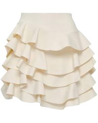 Alexis - Arli Ruffled Mini Skirt - Lyst