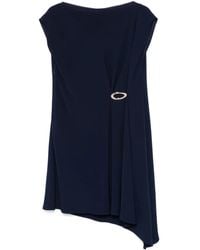 Liu Jo - Draped-Detailing Mini Dress - Lyst