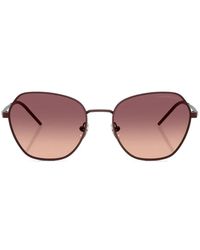 Emporio Armani - Lunettes De Soleil À Monture Géométrique - Lyst