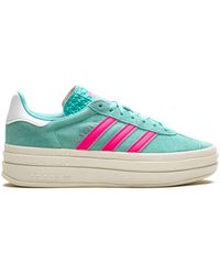 adidas - Gazelle "Flash Aqua Lucid" Platform Sneakers - Lyst