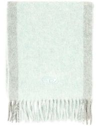 DIESEL - Wool-Blend Scarf With Contrast Stripes - Lyst