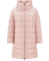 Herno - High-Neck Quilted Coat - Lyst