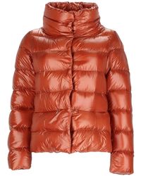 Herno - Piumino Lungo Trapuntato Con Scollo A Imbuto - Lyst