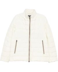 Herno - Doudoune Zippée À Col Montant - Lyst