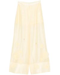 Aje. - Cloudscape Floral-Appliqué Palazzo Pants - Lyst