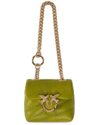 Pinko - Accessoire De Sac Matelassé Nano Love En Cuir Nappa - Lyst