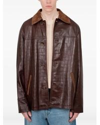Drole de Monsieur - Lederjacke Mit Kroko-Effekt - Lyst