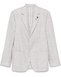 Lardini - Blazer A Cuadros - Lyst