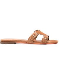 Santoni - Buckle Detail Sandals - Lyst