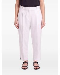 Brunello Cucinelli - Pleated Straight-Leg Trousers - Lyst