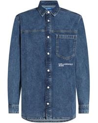 Karl Lagerfeld - エンブロイダリー デニムシャツ - Lyst