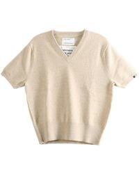 Extreme Cashmere - N°490 Martina Short-Sleeve V-Neck Sweater - Lyst