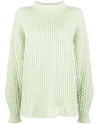Rus - Textured-Knit Mock Neck Jumper - Lyst