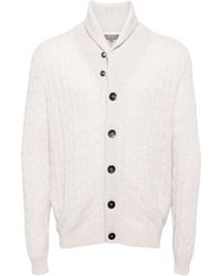 N.Peal Cashmere - Garrick Cable-knit Cardigan - Lyst