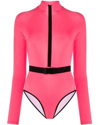 Noire Swimwear - Long-Sleeve One-Piece Swimsuit - Lyst