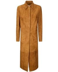 Salvatore Santoro - Manteau En Peau De Mouton À Boutonnière - Lyst