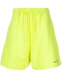 we11done ロゴ トラックハーフパンツ - イエロー