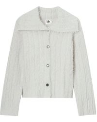 B+ AB - Collared Button Cardigan - Lyst
