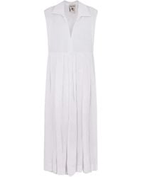 Semicouture - Collared Pleated Dress - Lyst