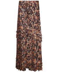 PHILIPPA 1970 - Eliza Paisley-Print Ruffled Maxi Skirt - Lyst