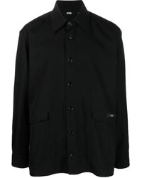 Gcds - Logo-Patch Cotton Shirt Jacket - Lyst