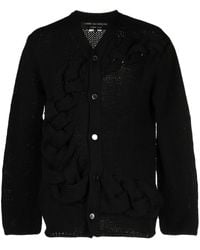 Comme des Garçons - Braided-Band V-Neck Cardigan - Lyst