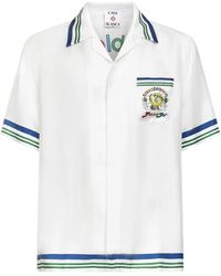 CASABLANCA - Cuban Collar Shirt - Lyst