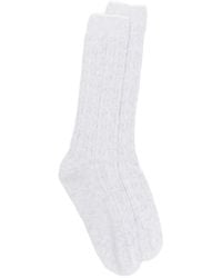 Eleventy - Cable-Knit Socks - Lyst
