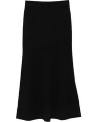 DRYKORN - Ribbed Flared Midi Skirt - Lyst