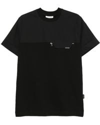 Yes London - Zip-Pocket Panelled T-Shirt - Lyst