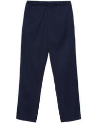 Aspesi - Drawstring-Waist Tapered Trousers - Lyst