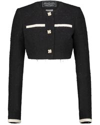 Vetements - Cropped Tweed Jacket - Lyst
