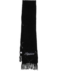 Moschino - Logo Fringed Scarf - Lyst