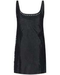 GIMAGUAS - Claude Jewel-Embellished Silk Mini Dress - Lyst