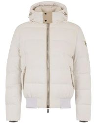 Moorer - Wright-Vt Hooded Sheepskin-Trim Padded Jacket - Lyst