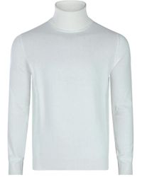 Malo - Turtleneck Ribbed Sweater - Lyst