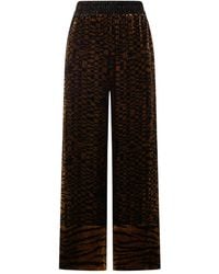 Pierre Louis Mascia - Velvet Geometric-Pattern Trousers - Lyst