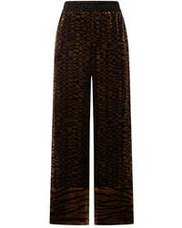 Pierre Louis Mascia - Velvet Geometric-Pattern Trousers - Lyst