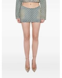 MISBHV - Monogram-Pattern Mini Skirt - Lyst