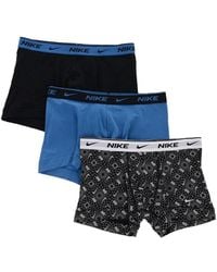 Nike - Logo-Waistband Stretch-Cotton Boxers (Set Of Three) - Lyst