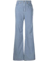 RE/DONE - Corduroy High-rise Wide-leg Trousers - Lyst