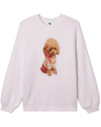 B+ AB - Poodle-Intarsia Knitted Sweater - Lyst