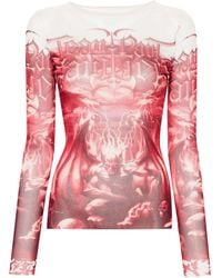 Jean Paul Gaultier - The Red Diablo Longsleeved T-shirt - Lyst