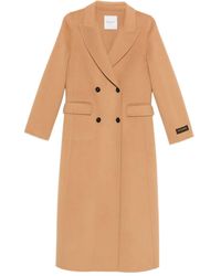 ERMANNO FIRENZE - Abrigo Con Doble Botonadura - Lyst